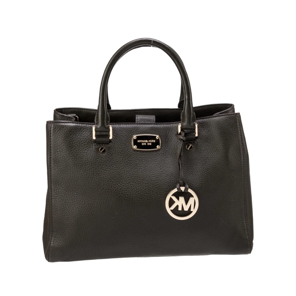 Michael Michael Kors Solid Leather Handle Bag - image 1